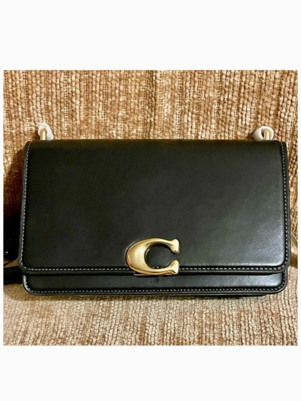 NWTs COACH Luxe Refined Calf Leather Bandit Crossbody Bag